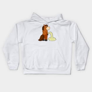 Horse Toilet Kids Hoodie